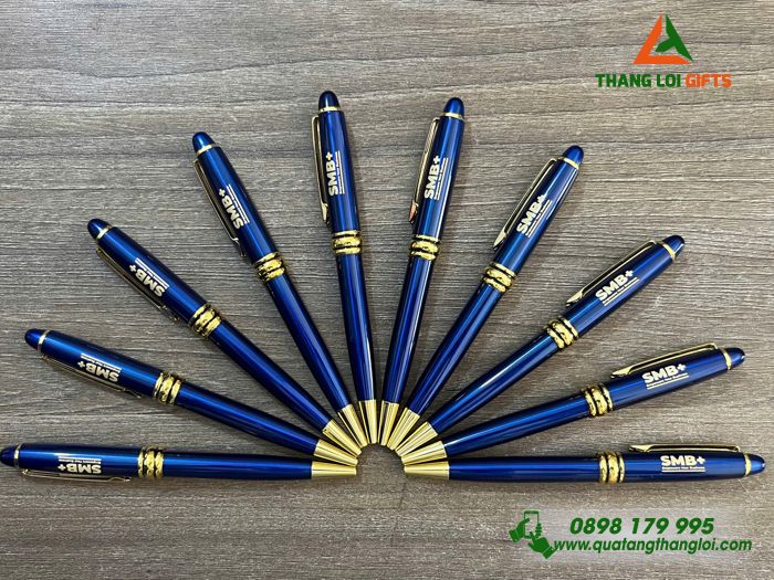 Bút Ký Kim Loại Xoay - Khắc Logo Doanh Nghiệp SMB+