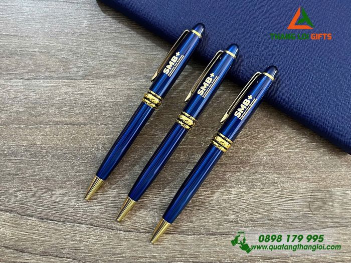 Bút Ký Kim Loại Xoay - Khắc Logo Doanh Nghiệp SMB+