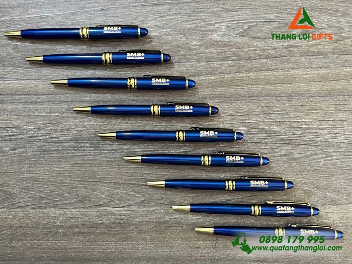 Bút Ký Kim Loại Xoay - Khắc Logo Doanh Nghiệp SMB+