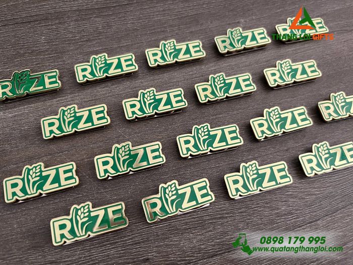 Huy Hiệu Đồng Ăn Mòn - Logo Doanh Nghiệp RIZE