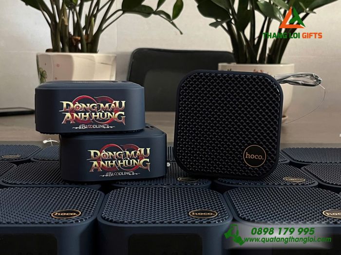 Loa Bluetooth Màu Xanh Navy - In Logo Dòng Máu Anh Hùng