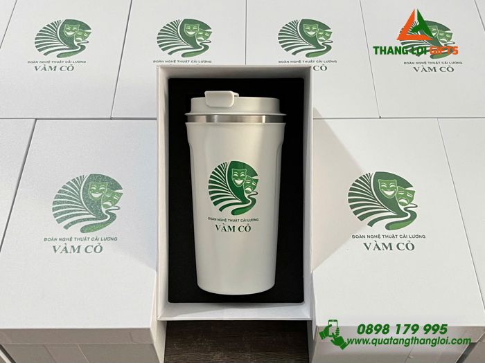 Ly Giữ Nhiệt 510ml - In Logo Đoàn Nghệ Thuật Cải Lương VÀM CỎ