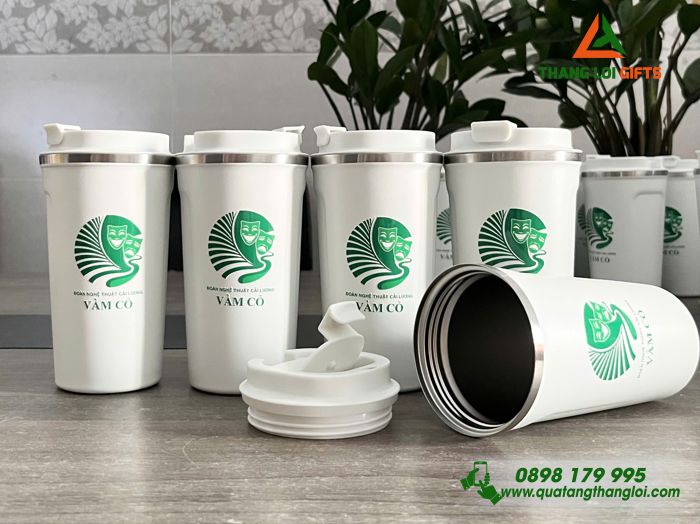 Ly Giữ Nhiệt 510ml - In Logo Đoàn Nghệ Thuật Cải Lương VÀM CỎ