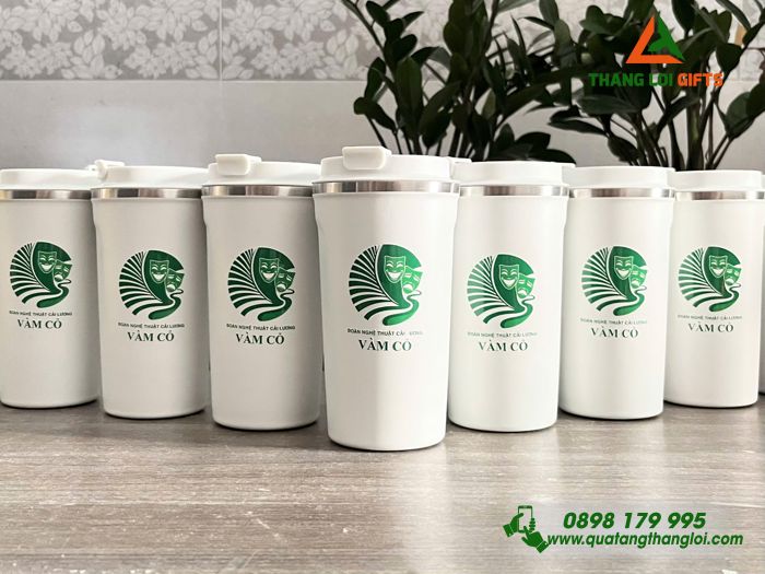 Ly Giữ Nhiệt 510ml - In Logo Đoàn Nghệ Thuật Cải Lương VÀM CỎ