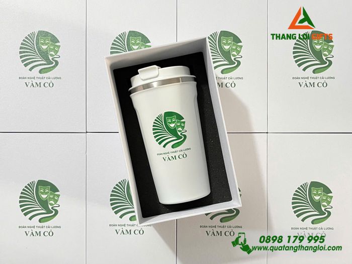 Ly Giữ Nhiệt 510ml - In Logo Đoàn Nghệ Thuật Cải Lương VÀM CỎ
