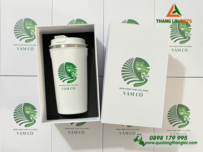 Ly Giữ Nhiệt 510ml - In Logo Đoàn Nghệ Thuật Cải Lương VÀM CỎ