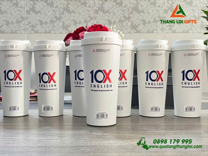 Ly Giữ Nhiệt Lock&Lock LHC4269 - In Logo Trung Tâm Tiếng Anh 10X