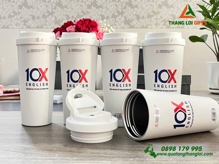 Ly Giữ Nhiệt Lock&Lock LHC4269 - In Logo Trung Tâm Tiếng Anh 10X