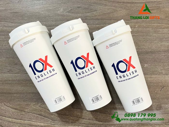 Ly Giữ Nhiệt Lock&Lock LHC4269 - In Logo Trung Tâm Tiếng Anh 10X