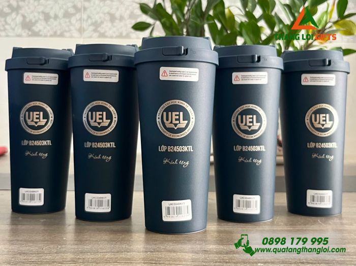 Ly Giữ Nhiệt Lock&Lock LHC3249 - Khắc Logo Trường Đại Học Kinh Tế Luật UEL