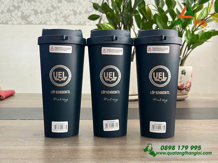 Ly Giữ Nhiệt Lock&Lock LHC3249 - Khắc Logo Trường Đại Học Kinh Tế Luật UEL