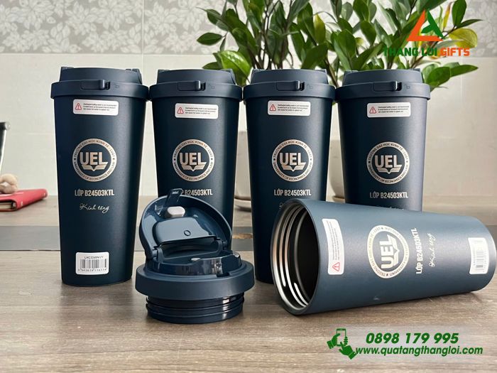 Ly Giữ Nhiệt Lock&Lock LHC3249 - Khắc Logo Trường Đại Học Kinh Tế Luật UEL