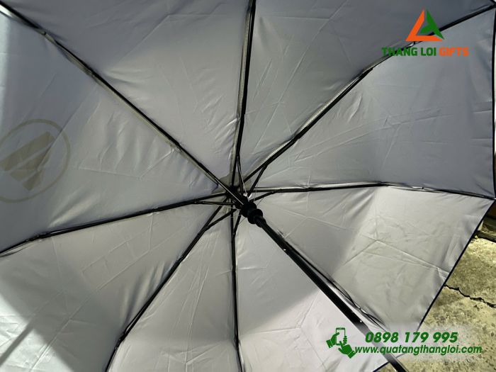 Ô Dù Cầm Tay Gấp 3 Màu Xanh - In Logo Doanh Nghiệp FOTON