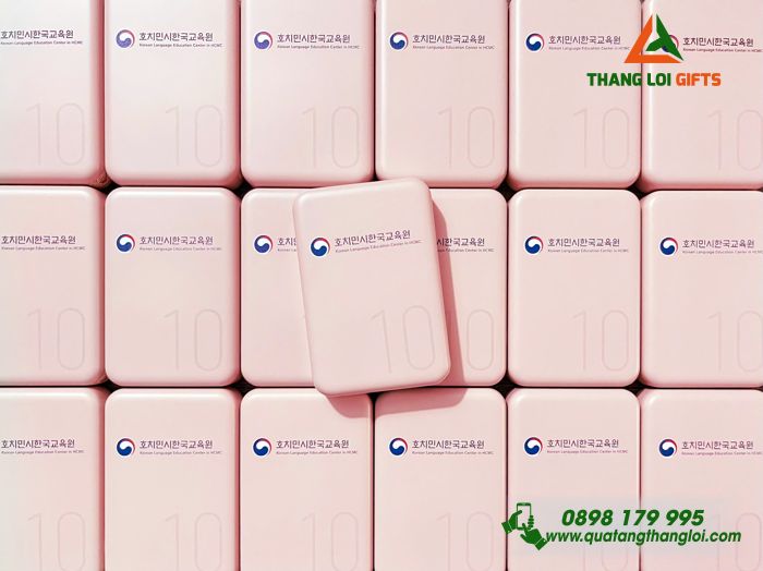 Pin Sạc Dự Phòng Remax 10.000mAh - In Logo Trung Tâm Ngô Ngữ Tiếng Hàn