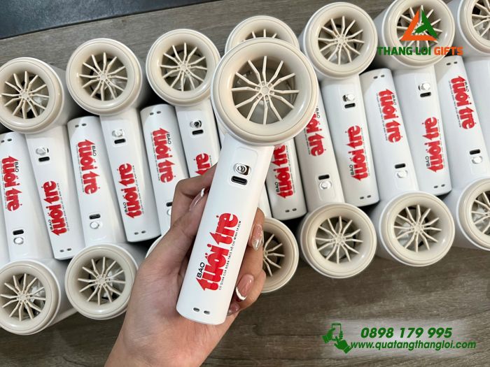 Quạt Cầm Tay Mini 4000mAh - In Logo Báo Tuổi Trẻ