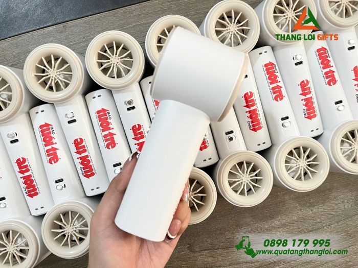 Quạt Cầm Tay Mini 4000mAh - In Logo Báo Tuổi Trẻ