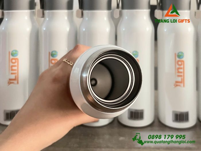 Bình Giữ Nhiệt Lock&Lock LHC4125 In Logo Trung Tâm Ngoại Ngữ ALOHA Sài Gòn XLing