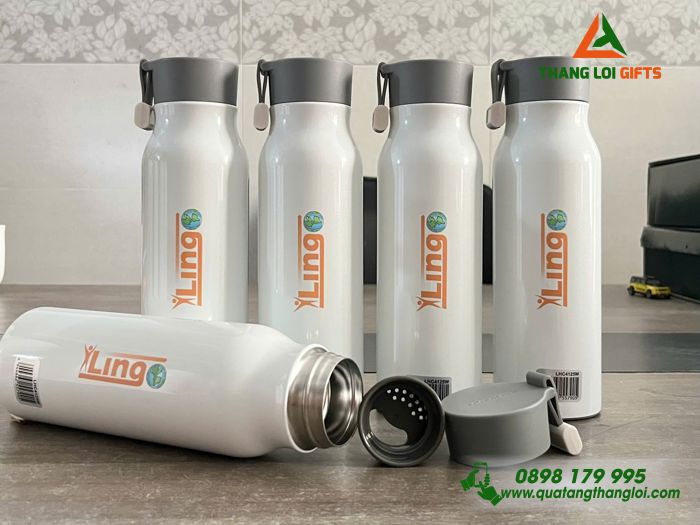 Bình Giữ Nhiệt Lock&Lock LHC4125 In Logo Trung Tâm Ngoại Ngữ ALOHA Sài Gòn XLing