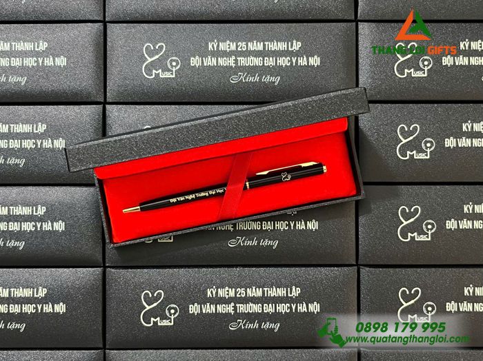Bút Ký Kim Loại Xoay - Khắc Nội Dung Tri Ân Trường Đại Học Y Hà Nội
