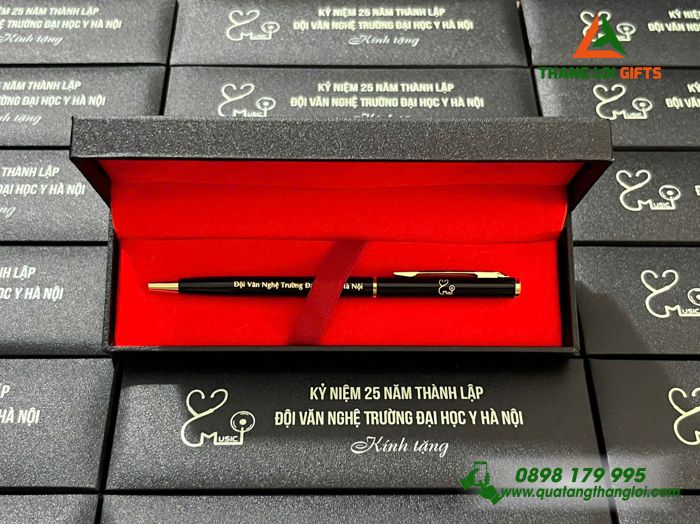 Bút Ký Kim Loại Xoay - Khắc Nội Dung Tri Ân Trường Đại Học Y Hà Nội