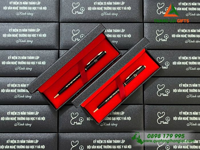 Bút Ký Kim Loại Xoay - Khắc Nội Dung Tri Ân Trường Đại Học Y Hà Nội