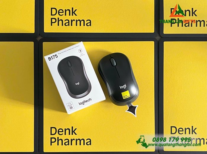 Chuột Không Dây Logitech & Miếng Lót Chuột In Logo Doanh Nghiệp Denk Pharma
