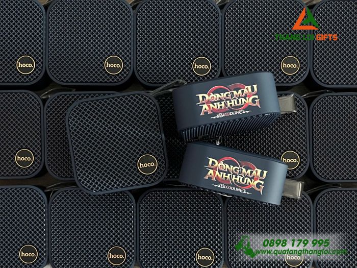 Loa Bluetooth Hoco Cao Cấp Màu Xanh Navy In Logo Dong Mau Anh Hung