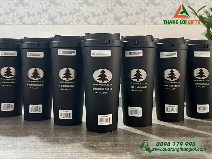Ly Giữ Nhiệt Lock&Lock LHC3249 - Khắc Logo MIEN TAY MEDICAL Làm Quà Kỷ Niệm 19 Năm Thành Lập