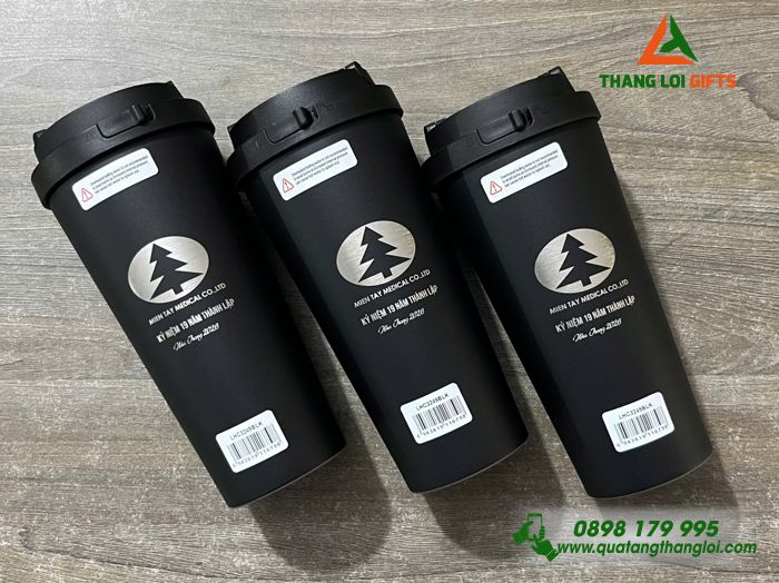 Ly Giữ Nhiệt Lock&Lock LHC3249 - Khắc Logo MIEN TAY MEDICAL Làm Quà Kỷ Niệm 19 Năm Thành Lập