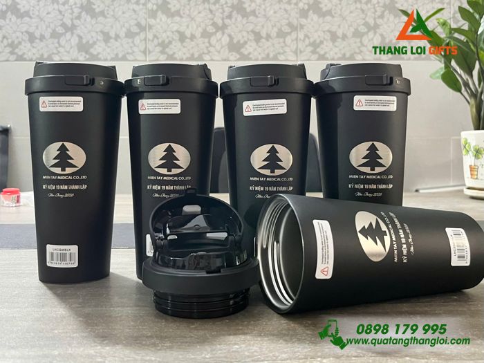 Ly Giữ Nhiệt Lock&Lock LHC3249 - Khắc Logo MIEN TAY MEDICAL Làm Quà Kỷ Niệm 19 Năm Thành Lập