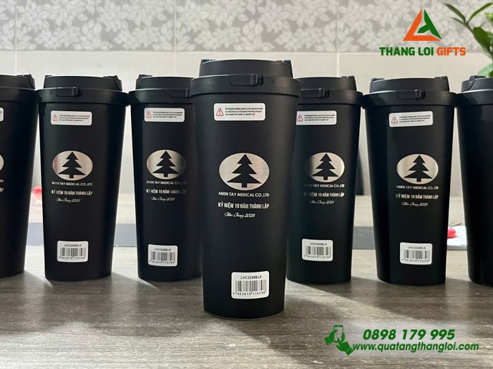 Ly Giữ Nhiệt Lock&Lock LHC3249 - Khắc Logo MIEN TAY MEDICAL Làm Quà Kỷ Niệm 19 Năm Thành Lập