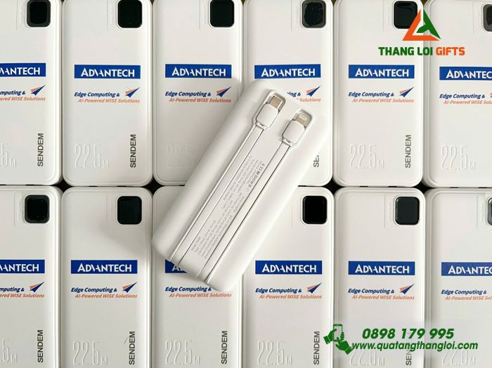 Pin Sạc Dự Phòng SENDEM PK88 10.000mAh - In Logo Doanh Nghiệp ADVANTECH