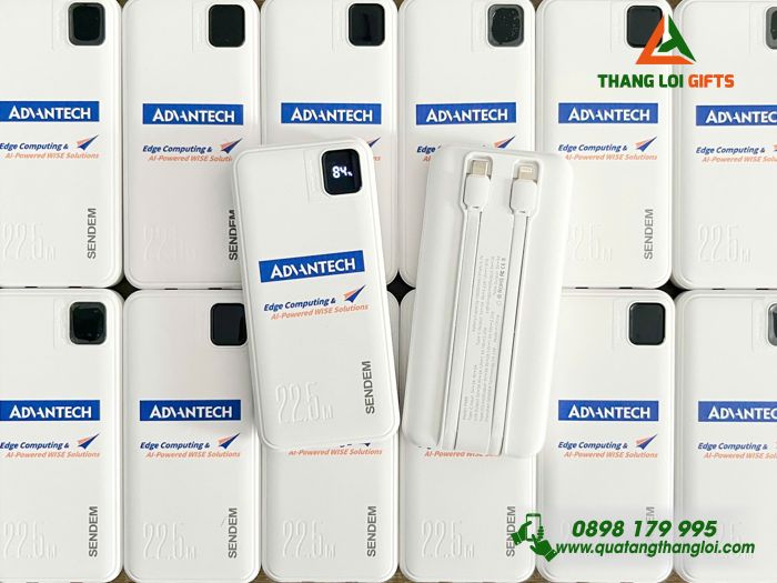 Pin Sạc Dự Phòng SENDEM PK88 10.000mAh In Logo Doanh Nghiệp ADVANTECH