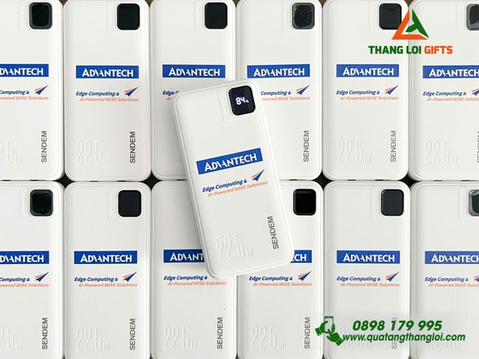 Pin Sạc Dự Phòng SENDEM PK88 10.000mAh - In Logo Doanh Nghiệp ADVANTECH