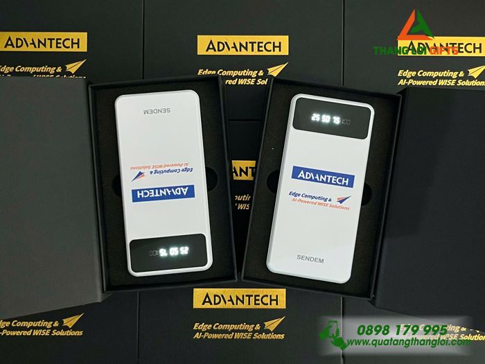Pin Sạc Dự Phòng SENDEM 10.000mAh - In Logo Doanh Nghiệp ADVANTECH