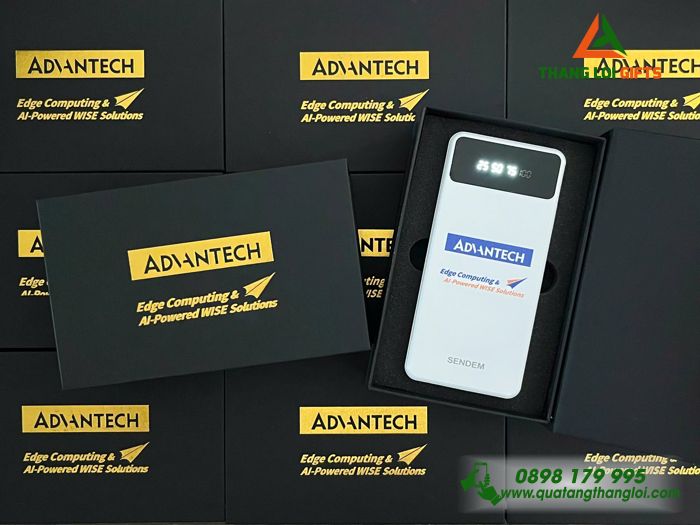 Pin Sạc Dự Phòng SENDEM 10.000mAh - In Logo Doanh Nghiệp ADVANTECH