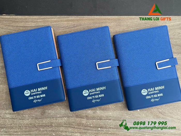 Da Bìa Còng Màu Xanh - In Logo Doanh Nghiệp Hải Minh Shipping