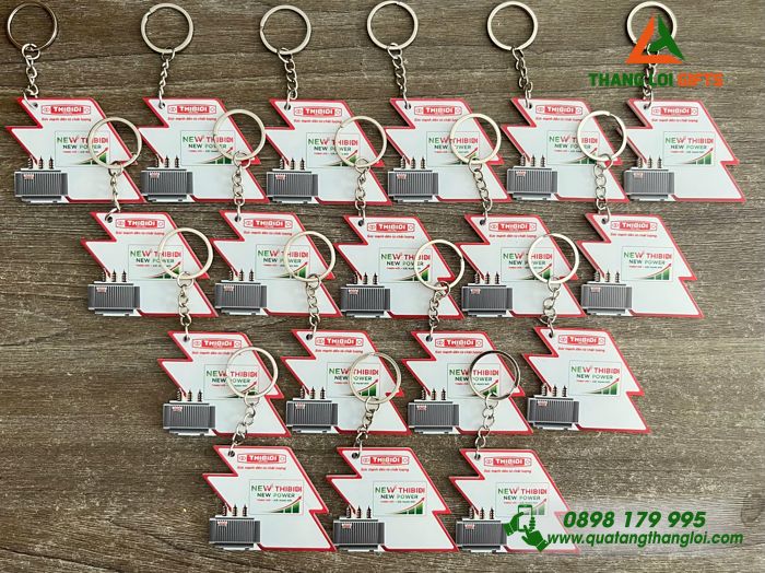 Móc Khóa Mica In Logo Hình Ảnh Doanh Nghiệp THIBIDI Làm Quà Tặng