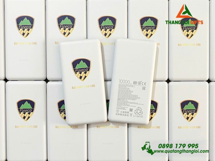 Pin Sạc Dự Phòng Xiaomi 20.000mAh Cao Cấp In Logo Doanh Nghiệp Đại Phúc Vinh CNC