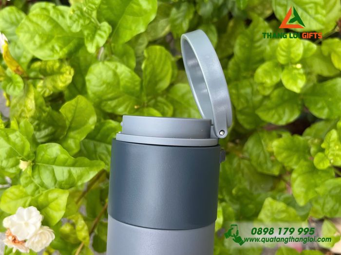 Bình Giữ Nhiệt Lock&Lock LHC3275 490ml Màu Xanh Navy Khắc Logo Ngân Hàng Shinhan Bank Cambodia Làm Quà Tặng
