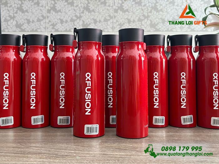 Bình Giữ Nhiệt Lock&Lock LHC4125 500ml Màu Đỏ In Logo FUSION