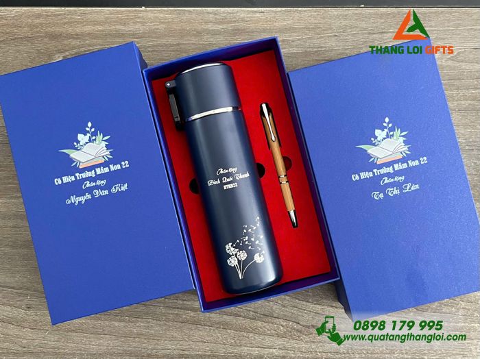 Bộ Quà Tặng (Bình Elmich & Bút) In Khắc Tên Cô Giáo Làm Quà Tặng Trường Mầm Non 22