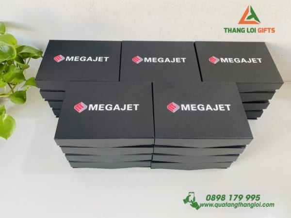Bộ quà tặng Hộp namecard, Bút ký và USB Khắc logo MEGAJET (4)