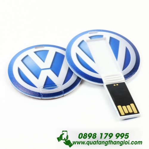 UTT 02- USB thẻ nhựa tròn đẩy in dập logo doanh nghiep làm quà ...