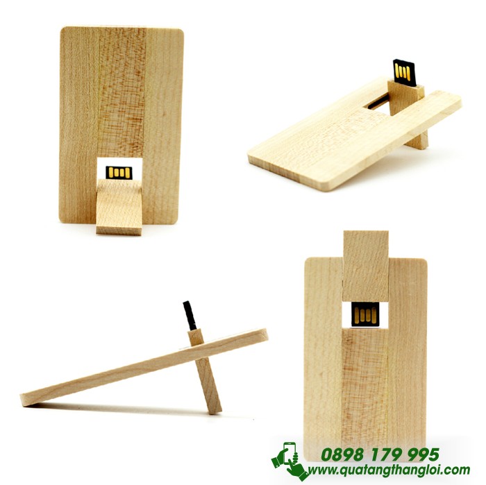 UTT 06 - USB thẻ gỗ in khắc logo giá rẻ làm quà tặng doanh nghiệp ...