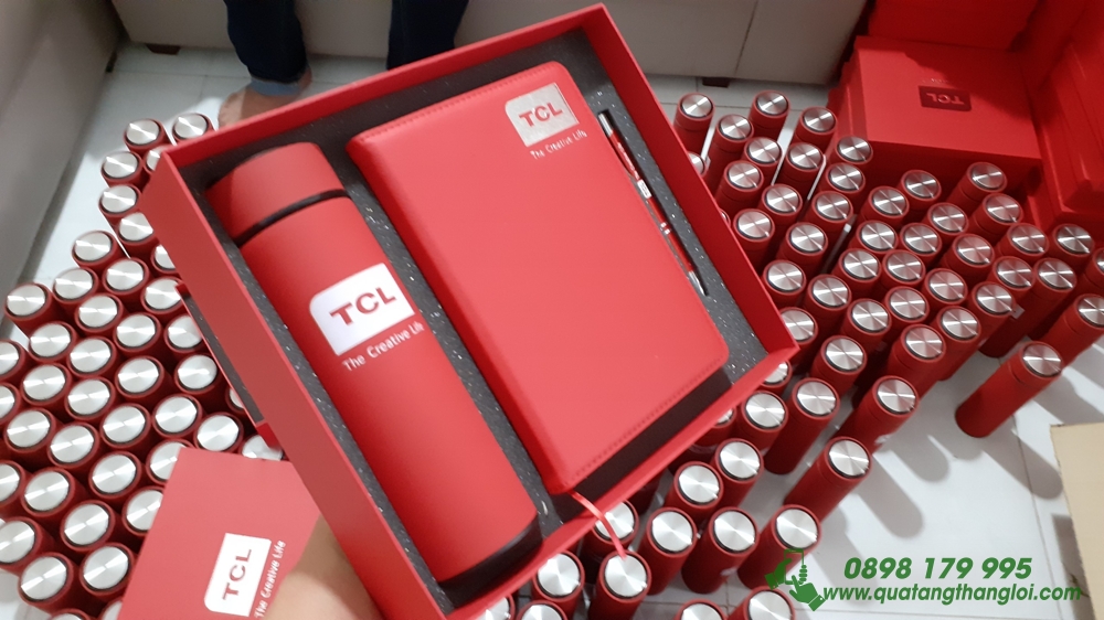 Bình Giữ Nhiệt in logo doanh nghiep TCL làm quà tặng Khách hàng
