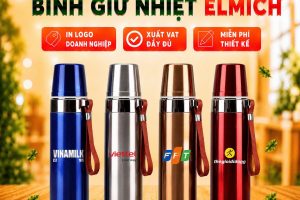Bình Giữ Nhiệt Elmich nhiều màu khắc logo theo yêu cầu giá rẻ