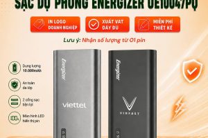 UE10047GY_Pin Energizer 10000mAh(Có Sạc nhanh) chính hãng In Logo