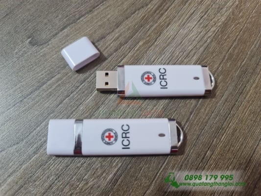USB in logo ICRC lam qua tang su kien