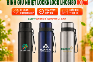 Bình Giữ Nhiệt Lock&Lock LHC6180 800ml In Khắc Logo Doanh Nghiệp